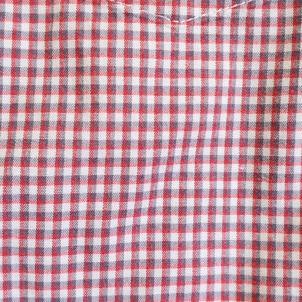 Kenneth Cole New York Mens Red White Micro Check Button Down Shirt SM346545 M - Picture 10 of 10
